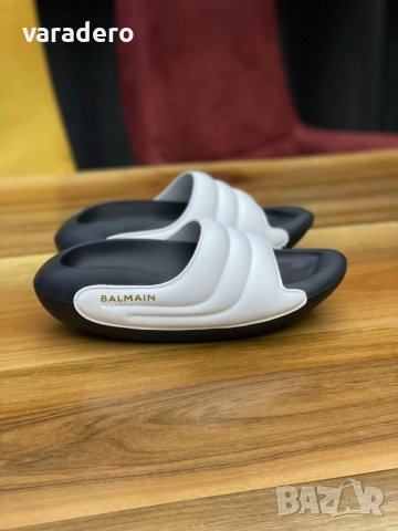 Дамски и мъжки чехли Balmain , снимка 5 - Чехли - 36897187