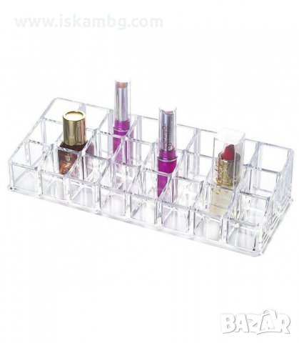 ПРОЗРАЧЕН НАСТОЛЕН ОРГАНАЙЗЕР ЗА ЧЕРВИЛА, ГЛАНЦОВЕ И ЛАКОВЕ - код 1785, снимка 4 - Други - 33981023