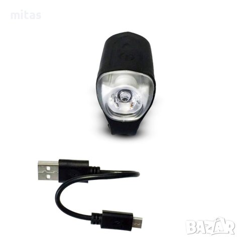 Комплект LED светлини за велосипед X-Light, силикон, USB, предна/задна, снимка 3 - Аксесоари за велосипеди - 42744505