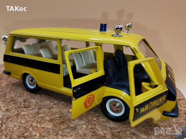 СССР, РАФ 2203 А25, 1/43, Патрулная ГАИ, снимка 7 - Колекции - 52091168