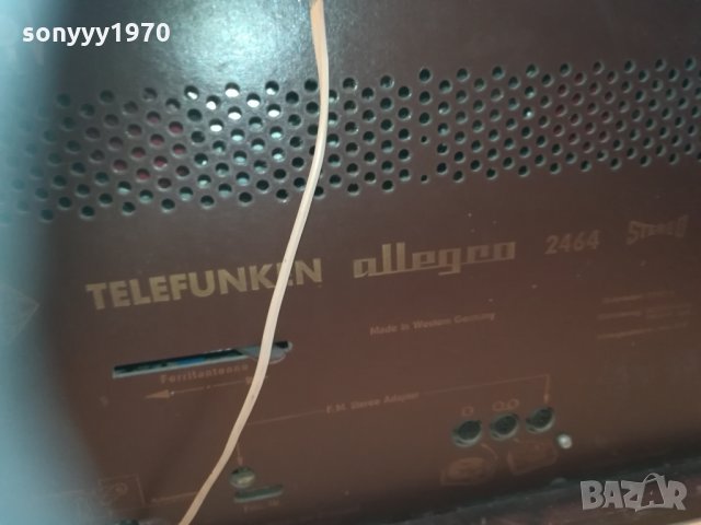 *telefunken tube stereo-антик 0502210840, снимка 14 - Ресийвъри, усилватели, смесителни пултове - 31689025