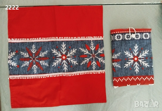 Коледна калъфка , снимка 2 - Възглавници - 52404334