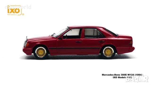 Mercedes-Benz 300E W124 1984 - мащаб 1:43 на IXO models моделът е нов в PVC дисплей-кейс, снимка 16 - Колекции - 50011604