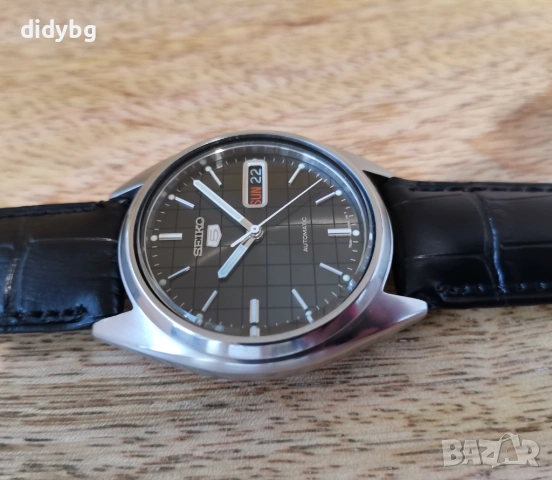 Часовник Seiko 5 Автоматик 21 Jewels, снимка 2 - Мъжки - 53111687