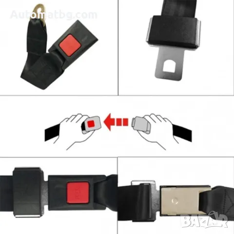 К-т колани Automat, Двуточкови, Универсален, 2бр, Черен, снимка 5 - Аксесоари и консумативи - 48875088