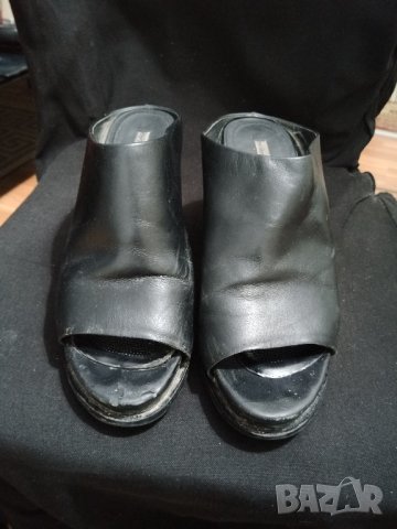 кожени чехли тип сандали & Other Stories, снимка 2 - Дамски ежедневни обувки - 34402568