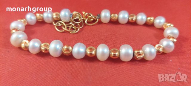 Златна гривна , снимка 3 - Гривни - 38856334