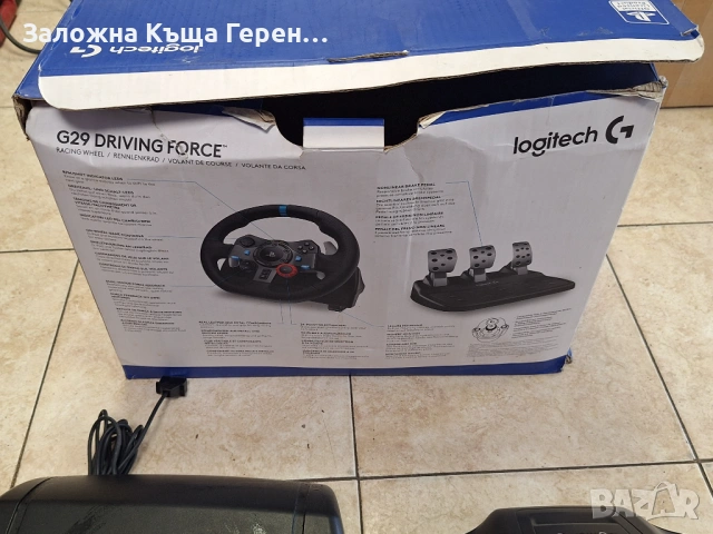Волан с педали Logitech G29, снимка 5 - Аксесоари - 54276973