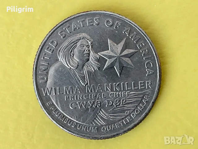 САЩ 25 цента 2022 г.(Р), Wilma Mankiller.