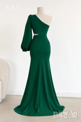 Елегантна дълга рокля , снимка 2 - Рокли - 52691214