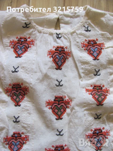 Копринена Риза, блуза , кенар , бродерия , носия, снимка 7 - Антикварни и старинни предмети - 50929218