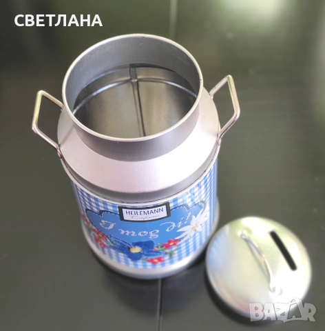 Метална  касичка, снимка 7 - Декорация за дома - 54246568