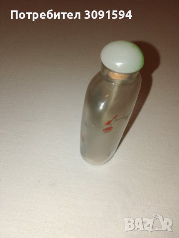    китайска бутилка за емфие е направена от стъкло, вътрешната повърхност е изрисувана с графики на , снимка 12 - Антикварни и старинни предмети - 42794527
