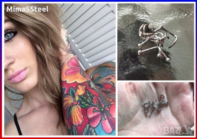 Пиърсинг, обици за нос piercing, снимка 6 - Други - 30259057
