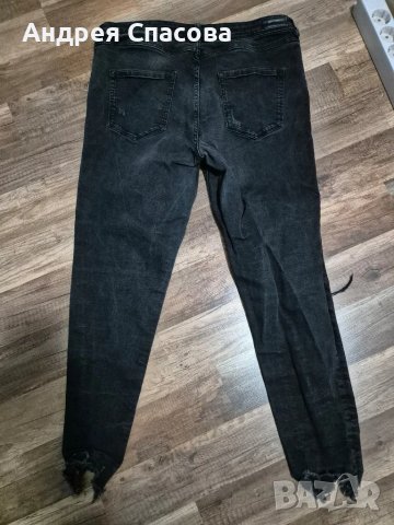 дамски черни дънки EUR. 46, снимка 5 - Дънки - 48198842