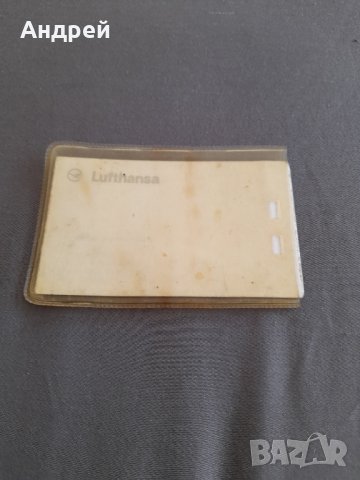 Стара визитка Lufthansa, снимка 1 - Други ценни предмети - 32191620