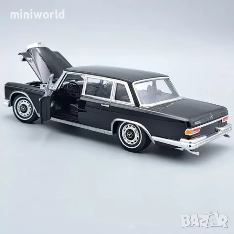 Mercedes 600 W100 1963 - мащаб 1:24 на Welly моделът е нов в кутия, снимка 4 - Колекции - 49871250