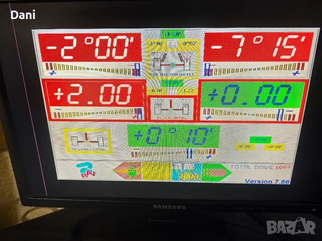 Стенд за реглаж сходимост Ravaglioli RAV TD 5080, снимка 9 - Други машини и части - 53248618