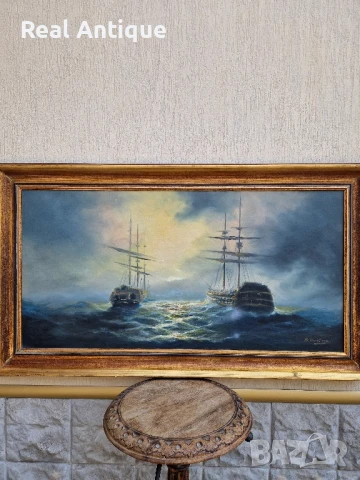 Топ Огромна уникална майсторска авторска картина масло върху платно , снимка 3 - Картини - 51190540