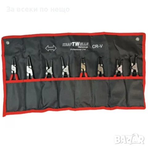 Професионален комплект зегер клещи 8 части KraftWelle, снимка 2 - Клещи - 50328249