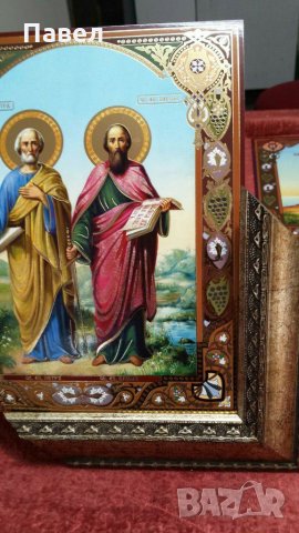 Икона Иисус Христос / Богородица / Свети Георги Победоносец / Възкресение Христово , снимка 3 - Икони - 31134433