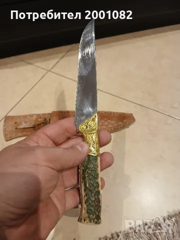 Нов нож, еленов рог, снимка 4 - Ножове - 48086519