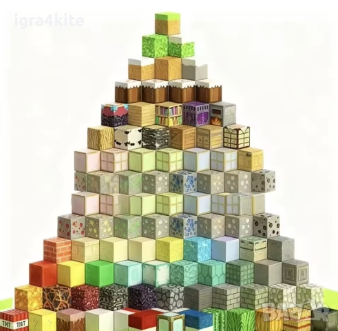 Магнитни кубчета Майнкрафт 80 бр. в кутия Minecraft Magnetic Blocks., снимка 4 - Образователни игри - 52814768