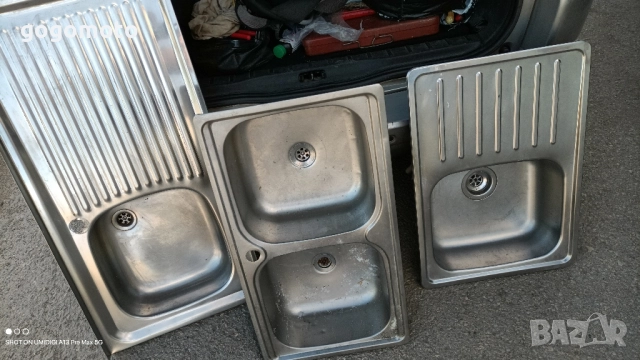 Мивка за кухня, хром никел стомана, алпака, , снимка 7 - Мивки - 51780885