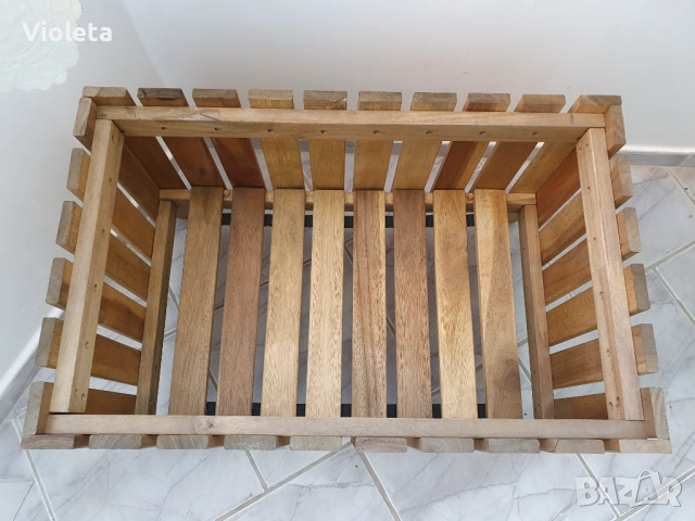 Дървена кашпа размер 62 х 39 х 38 см в отлично състояние, снимка 2 - Саксии и кашпи - 52453944