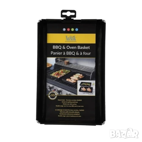 Тава за барбекю BBQ NoStik, 1.5л./3л., до 260°, черен, в кутия, снимка 4 - Съдове за готвене - 50453714