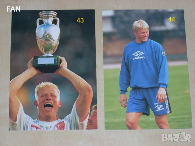 Оригинални картички на Райън Гигс, Петер Шмайхел, Рой Кийн, Пол Скоулс от Манчестър Юнайтед 1996/97, снимка 9 - Фен артикули - 24945018