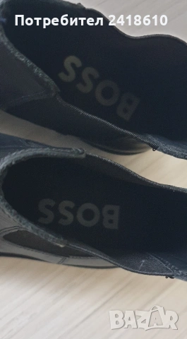 Hugo Boss Leather Size 45/29см ОРИГИНАЛ! Мъжки Ниски Боти от ест. кожа!, снимка 4 - Спортно елегантни обувки - 53736202