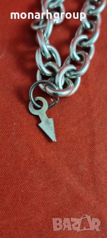 Сребърна гривна, снимка 4 - Гривни - 39597713