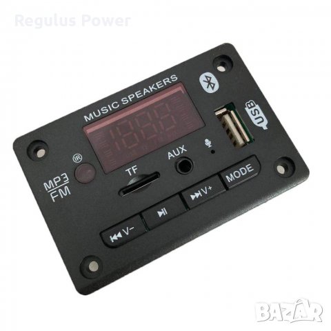 MP3 player 5V-12V модул за вграждане с Bluetooth 5.0 AIYIMA SD card/USB/AUX/MIC, снимка 5 - Аудиосистеми - 31398883