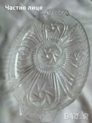 Кристални подноси за мезета-1бр.-25лв.