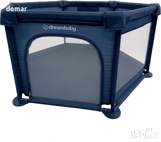 Dreambaby Голяма кошара за игра Explore Deluxe, 140х140 см, тъмносиня