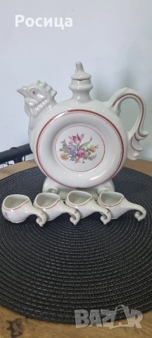 Старинен български порцеланов комплект 