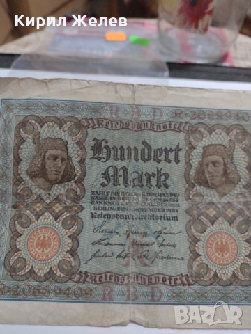 Райх банкнота - Германия - 100 марки / 1920 година - 17960, снимка 3 - Нумизматика и бонистика - 31034800