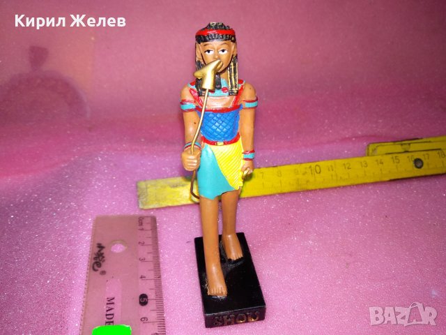 ДЕКОРАТИВНА ПОЛИРЕЗИНОВА ЕГИПЕТСКА СТАТУЕТКА ФИГУРКА с МИТОЛОГИЧНА ТЕМАТИКА СУВЕНИР ЕГИПЕТ 42898, снимка 11 - Статуетки - 44312415