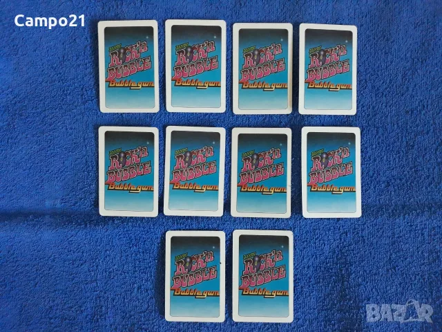 52 от 56 Dandy Rock 'n Bubble Cards 1986 г. + 44 от 54 Dandy Bubble Gum Euro Football Cards 1988 г., снимка 7 - Колекции - 56041630