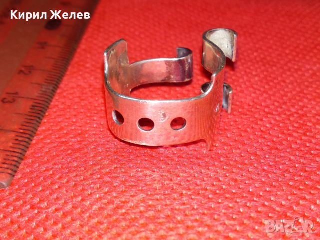 ШИКОЗЕН РЕГУЛЕРУЕМ МАРКОВ АРТ СРЕБЪРЕН ПРЪСТЕН СРЕБРО 950 ПРОБА УНИКАЛЕН ДИЗАЙНЕРСКИ МОДЕЛ 41892, снимка 3 - Пръстени - 44610056