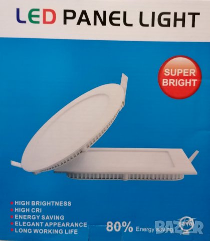 LED ПАНЕЛ за Вграждане 18W  Кръг ТОП цена на Вносител, снимка 1