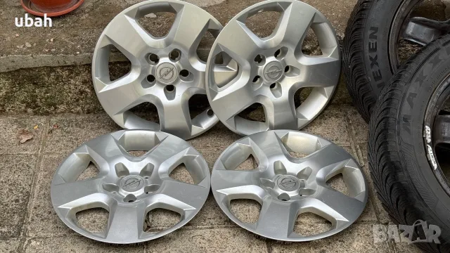 16” структурни джанти за Opel със зимни гуми (2 х Maxxis DOT 3520 и 2 х Nexen DOT2724), снимка 2 - Гуми и джанти - 56042906