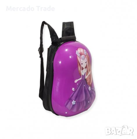 Детска раница Mercado Trade, 3D, Поликарбон, Момиче с лилава рокля, Лилав, снимка 3 - Кенгура и ранички - 39776553