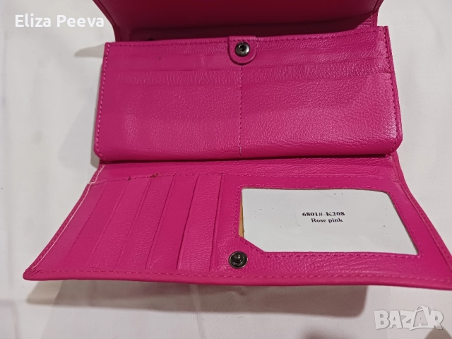 цикламено портмоне, снимка 4 - Портфейли, портмонета - 52146244