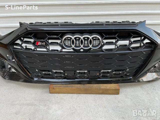 Предна броня с решетка ЧЕРНА S-line Audi S4 B9.5 Facelift Ауди С4 Б9.5, снимка 8 - Части - 42805124