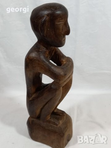 Дървена статуетка дърворезба   27/2