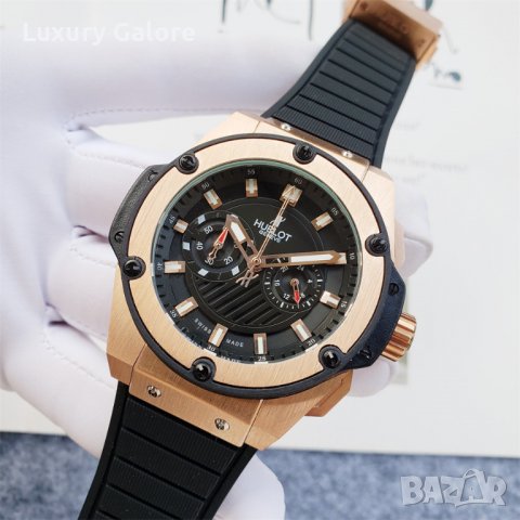 Мъжки часовник Hublot Hublot King Power Unico с кварцов механизъм, снимка 3 - Луксозни - 39335843