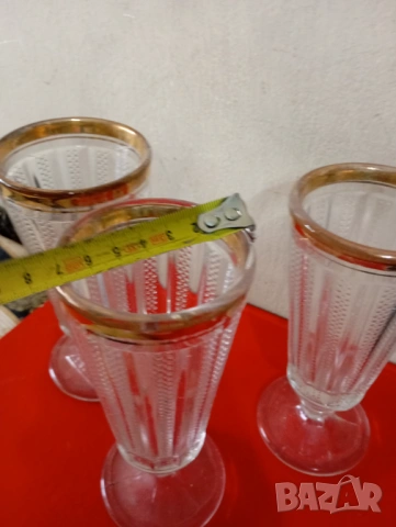 Комплект от три кристални чаши, снимка 3 - Други ценни предмети - 53884502