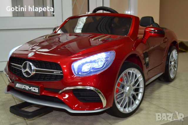 Акумулаторен КОЛА Mercedes Benz SL65 AMG 12V батерия,функция за люлеене, снимка 12 - Детски велосипеди, триколки и коли - 37299485